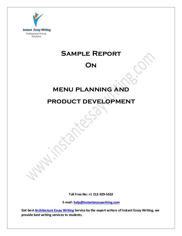 discuss the principles and factors of recipe development Menu planning and product development